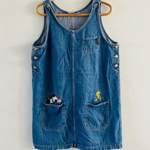Vintage Looney Tunes denim dress.